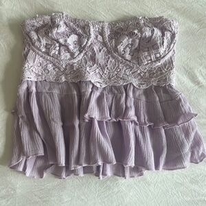 Free People Lilac Textured Bandeau